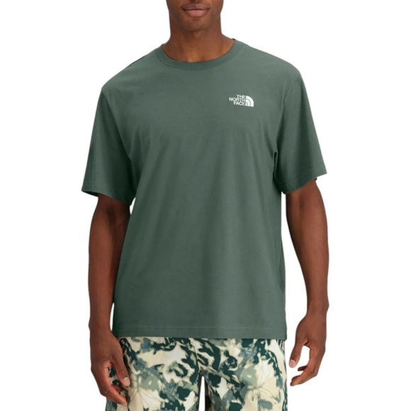 The North Face Men's Evolution Box Fit Short Sleeve T-Shirt, Duck Green - Picture 1 of 5